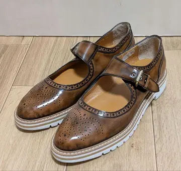 리걸 유리 가죽 스트랩 메달리온 슈즈 24cm