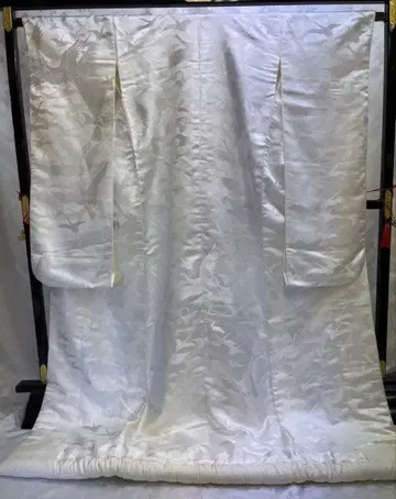 시로무쿠 학 자수 실크 소재