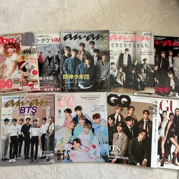 BTS 잡지 popteen anan cancam gq vogue 로치케