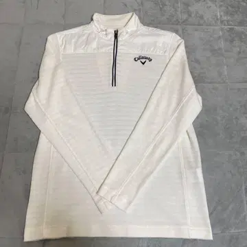 Callaway 하프 지퍼 스웨터 화이트