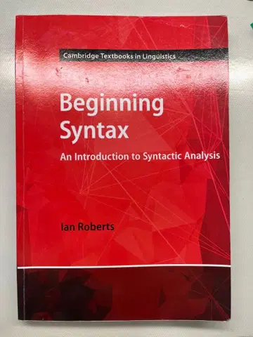 Beginning Syntax Ian Roberts