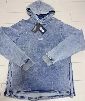 BALR. 데님 블루 후드티 택 포함 새상품