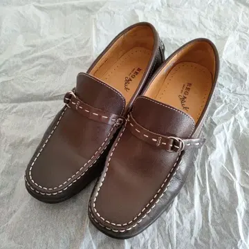 REGAL 브라운 가죽 모카신 24.5cm