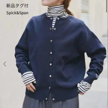 Spick&Span 하이넥 풀오버 블랙