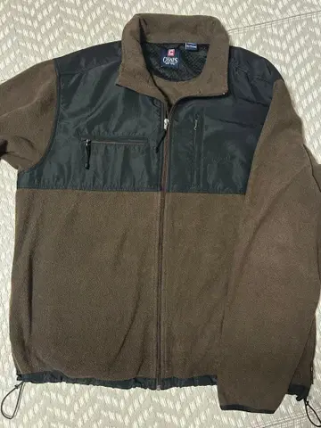 CHAPS 챕스 플리스 자켓 XXL 브라운 블랙