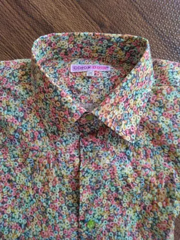 COTON DOUX 도넛 패턴 셔츠 40