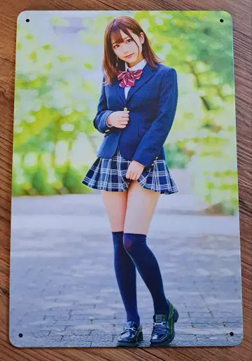 [학원 여자] A4 사이즈 양철 간판