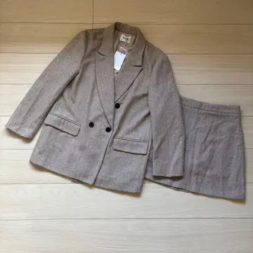 ACYM 헤링본 셋업 베이지