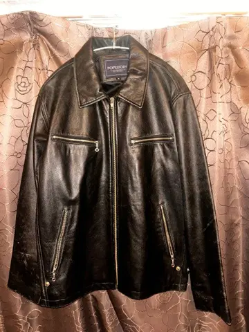 POPSTORY 블랙 가죽 자켓 M 램스킨