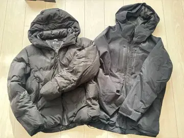 UNIQLO 심리스 다운 하이브리드 다운 세트 M