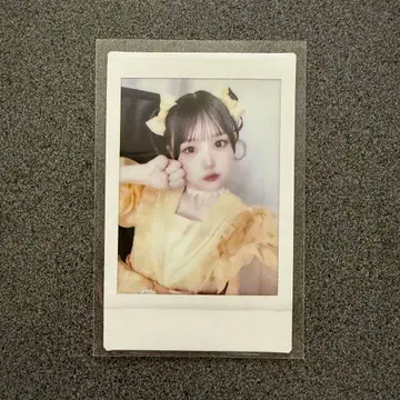 후루사와 리사 프린트 폴라로이드 옐로우 컬러조 온특