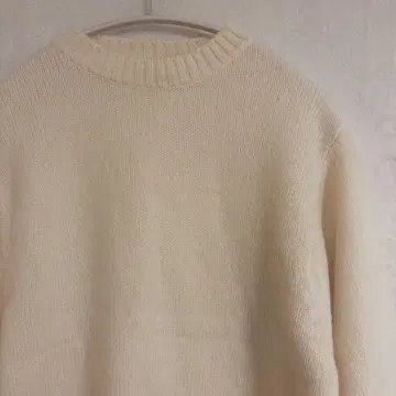 GAP 울 100% 니트 이탈리아제 화이트 사이즈 XS