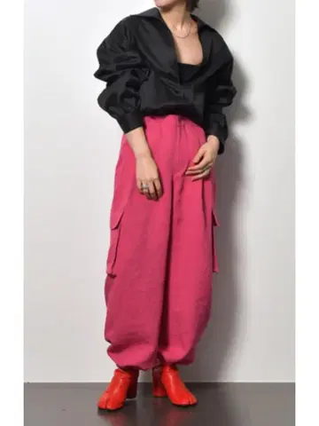 CITYSHOP 와이드 카고 팬츠 핑크 시티샵