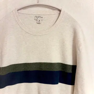 J.CREW 코튼 100% 스트라이프 니트탑 사이즈 M