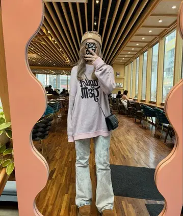 LAGUAGEM 핑크 니트