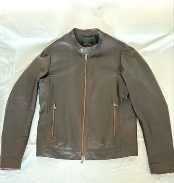 다크 브라운 양가죽 가죽 자켓(M)
