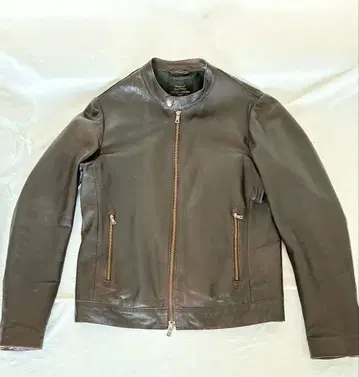 다크 브라운 (M) 양가죽 가죽 자켓
