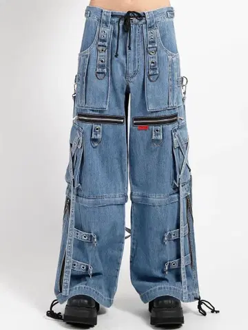 trippnyc 카고 팬츠 본지티 팬츠 데님 블루 파랑