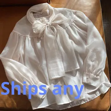 새상품급 Ships any 오간자 블라우스 프리 사이즈