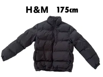 H&M 블랙 다운 자켓 175cm