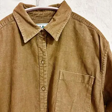 L.L.BEAN 코튼 100% 코듀로이 셔츠 사이즈 XS