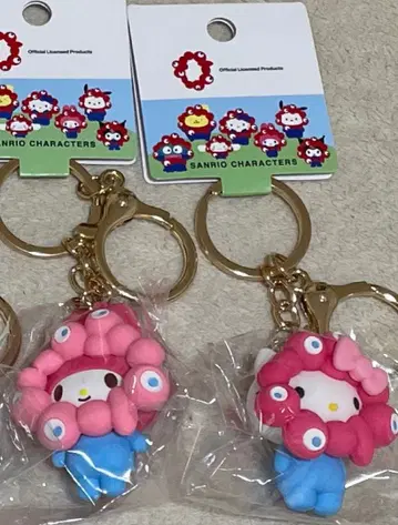 산리오 미야쿠미야쿠 변신 키링 키티 마이멜로디