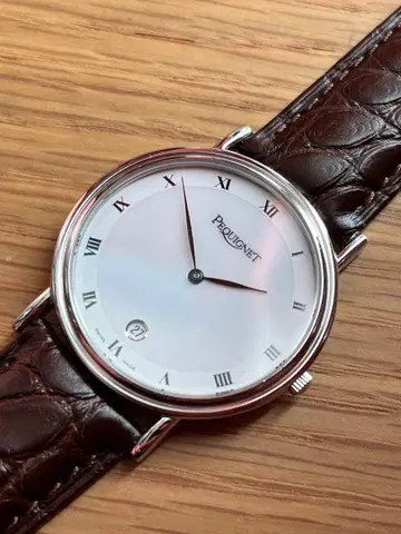 33mm 페키네 클래식 남성용 쿼츠 손목시계 스위스산