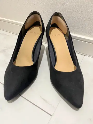 [ 레어 ] STUDIOUS 블랙 하이힐 펌프스