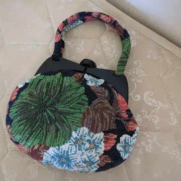 꽃무늬 비즈 자수 일본 의류용 백