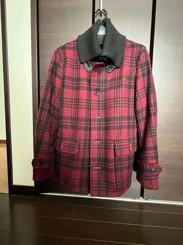 SHIPS JET BLUE 빨검 체크 자켓 S