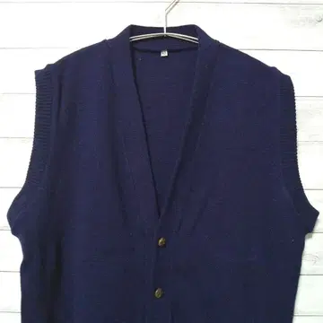 니트 베스트 네이비 USA 구제 의류