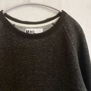 MHL. 울 두꺼운 원단 티셔츠 일본제 모스그린 사이즈 M