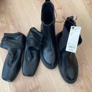 GU 블랙 숏부츠 XL