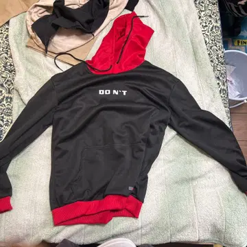 DO N'T 프린트 후드 부착 후드티