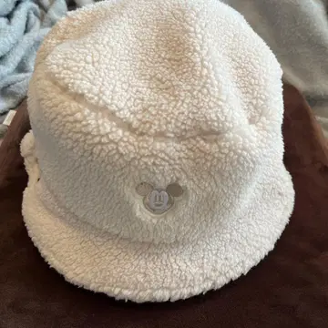 미키마우스 버킷햇 크림색 58cm