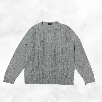 [ 캐시미어 혼방 ] EX-CLUB 레나운 크루넥 니트 스웨터 M 그레이