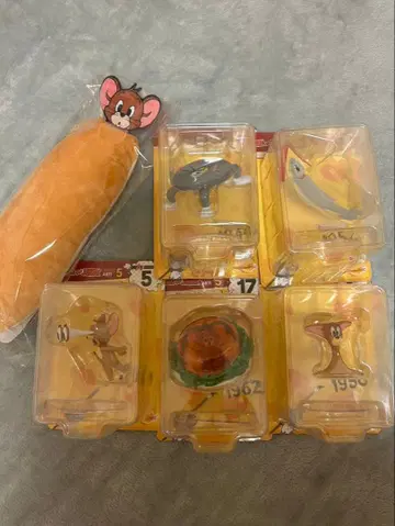 Happy 복권 톰과 제리 A상 피규어 5종 세트 제리 파우치