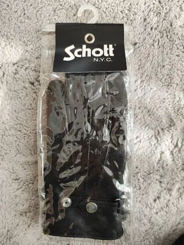 [새상품] Schott 블랙 장갑 M