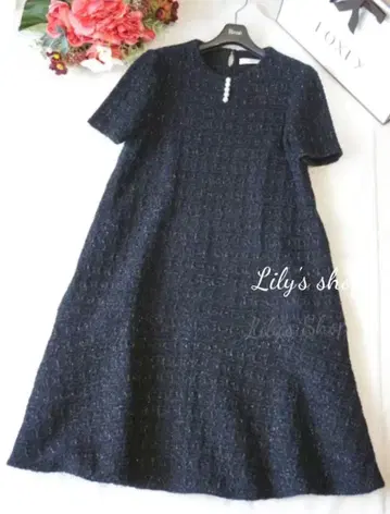 컨디션 최상 르네 니트 트위드 원피스