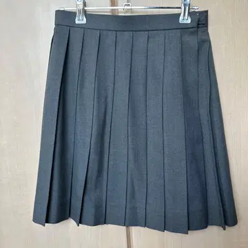 CONOMI 그레이 플리츠 스커트 W66