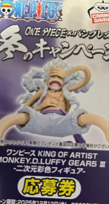 ONE PIECE 응모권 100장 KING OF ARTIST 이차원 채색