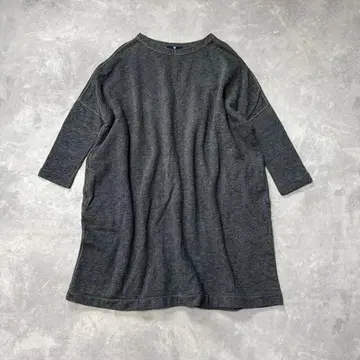 45R 45RPM 속기모 히코리 스트라이프 인디고 원피스