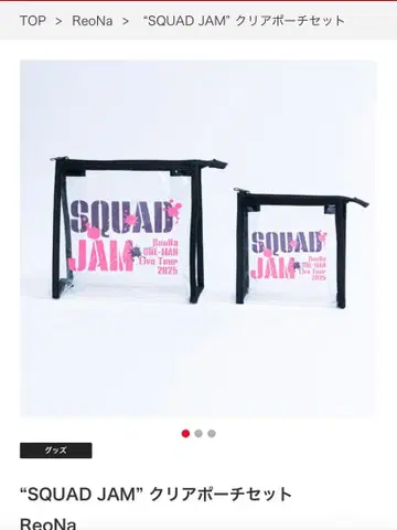 ' SQUAD JAM ' 클리어 파우치 세트 ReoNa