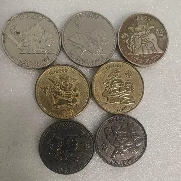 레어 건담 SD 코인 메달 7개