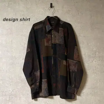 design shirt 디자인 셔츠 패턴 셔츠 구제 의류 빈티지 아트