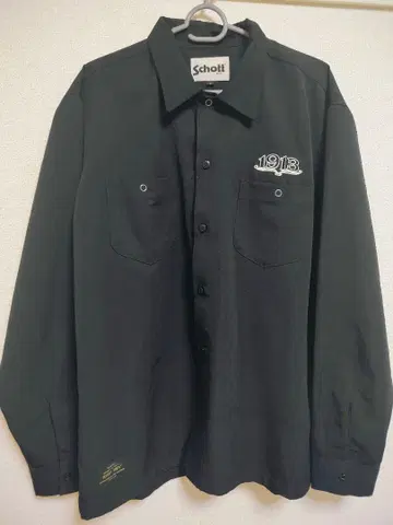 Schott 워크 셔츠 L 블랙