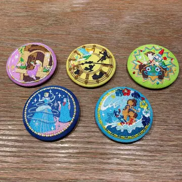 디즈니 자수 핑 배지 세트