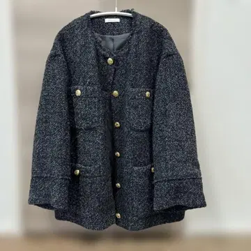 Lounge Dress 트위드 자켓 다크 그레이 청순 고급