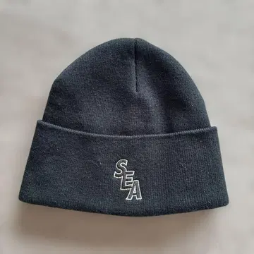 WIND AND SEA 니트 모자 블랙 유유백서