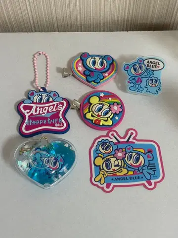 [특별 가격 세트] 엔젤 블루 세트 아크릴 키링 등 6개 세트